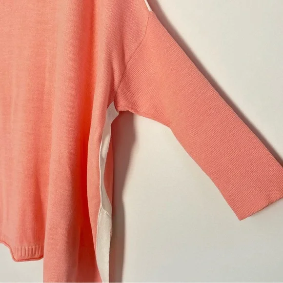 MerSea Catalina Crewneck Sweater - Peach/White Contrast One Size F85 - Picture 14 of 16